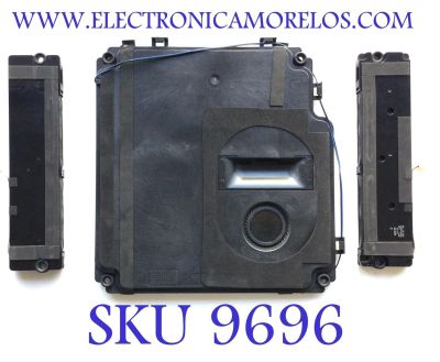 KIT DE BOCINAS PARA TV LG ( 3 PZ ) / NUMERO DE PARTE EAB62649401 / 8Ω 10/14W / EAB62628401 / MKC669759 / LM9600 COVER, WOOFER BACK / PANEL LM96M55T460V12 / MODELO 55LM9600-UC.AUSWLJR